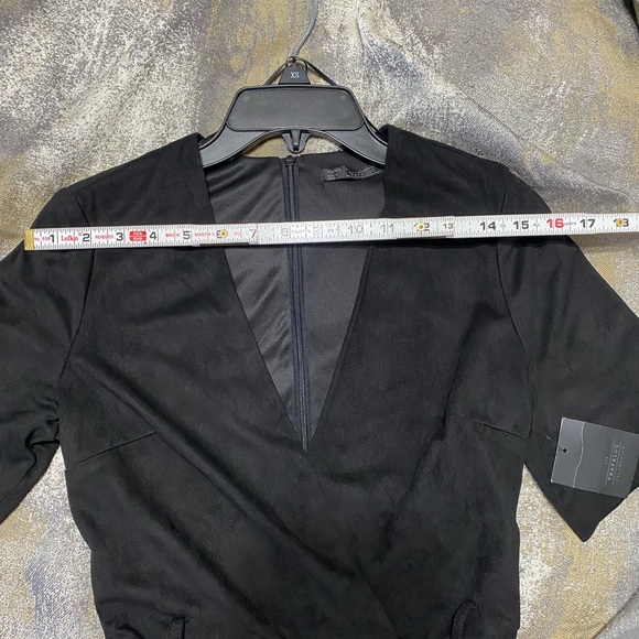 Zara Trafaluc Black Suede Romper - Picture 4 of 12